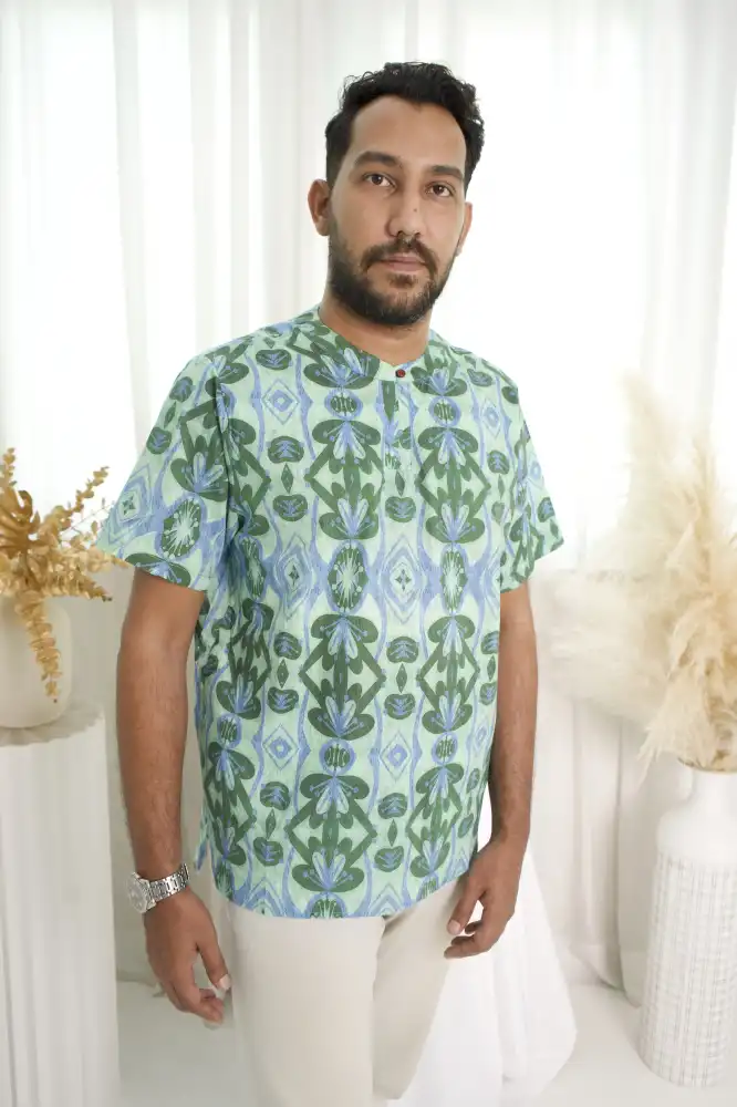 Anggun Couple Set - Floral Harmony Men