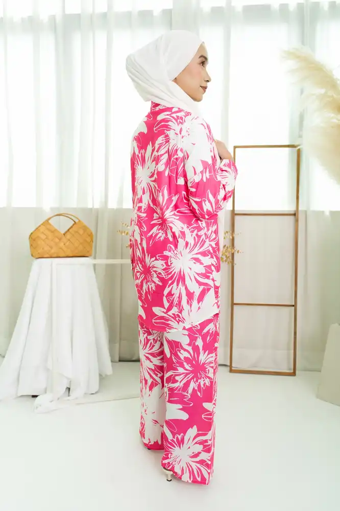 Anggun Modest Sunrise Bloom - Premium combo Pink