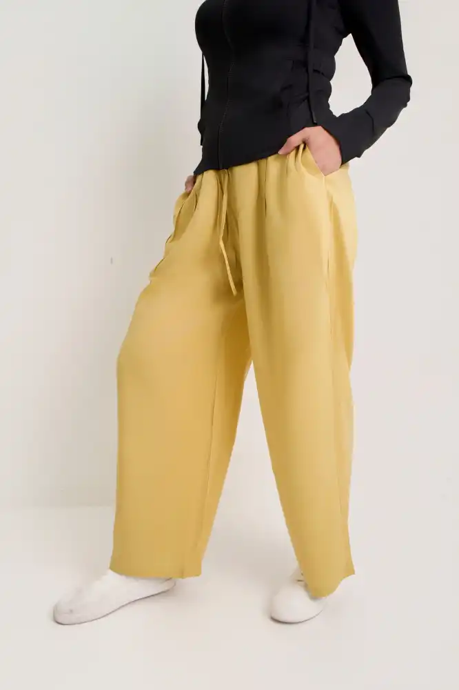 Pallazo pants - yellow