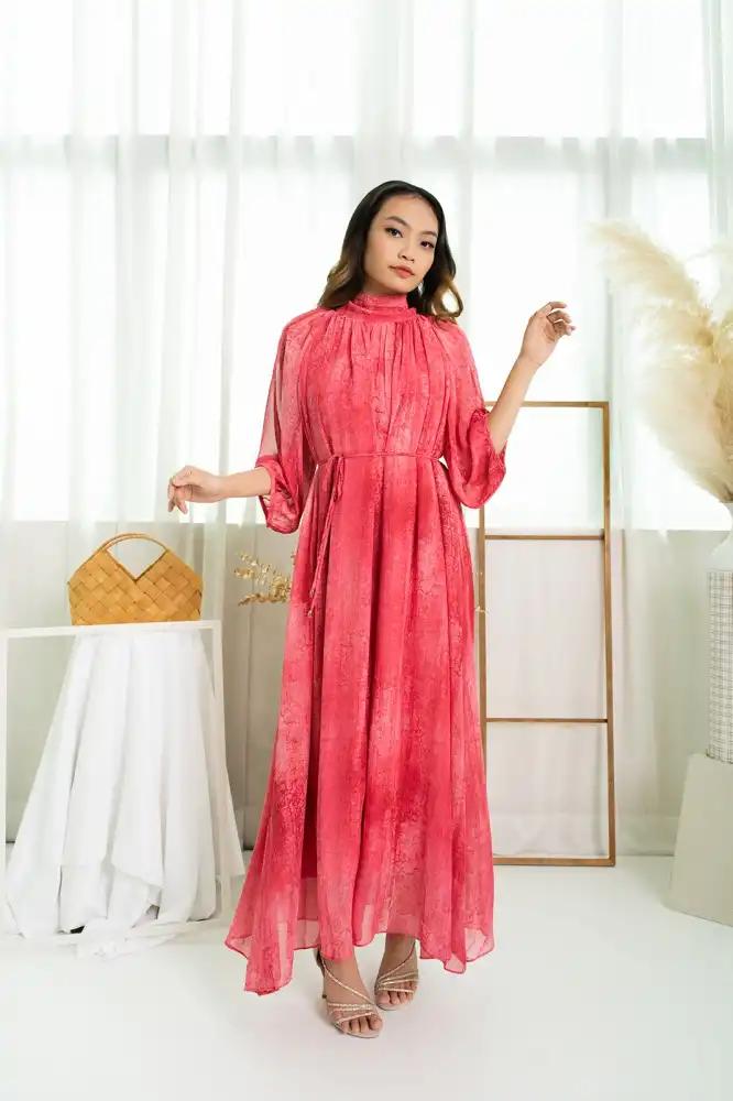 Senja Collection - Kaftan senja Merah